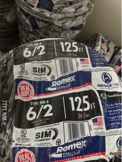 6/2 Romex Simpull 125ft – NM-B Copper Wire – New & In Stock