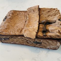 Vintage Swiss Army Cowhide Backpack