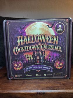 Halloween Squishy Countdown Calendar 8-Piece Set