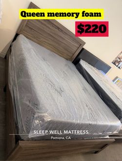 Queen size memory foam mattress
