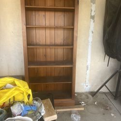Tall Brown Bookcase 