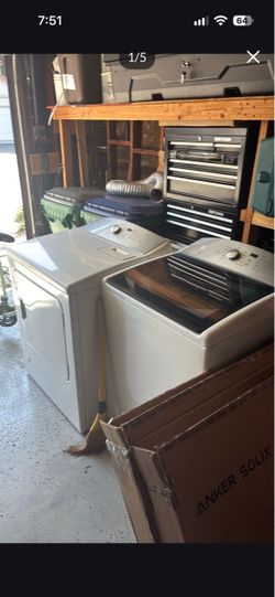 Kenmore White Top-Load Washer and Dryer Set