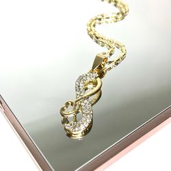 Infinity Necklace (14k Gold Plated)