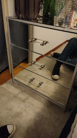 Mirrored nightstands