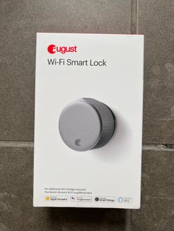 August Home, Silver Wi-Fi Connected Smart Keyless Entry Door Lock