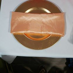 Napkins Peach Taffeta 20by20 Inches