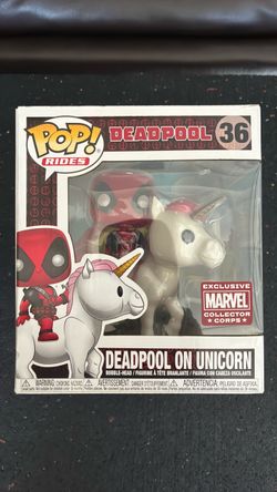 Funko Pop Rides Deadpool on Unicorn #36