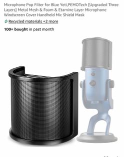 PEMOTech Metal Mesh Microphone Pop Filter