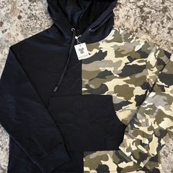  Clozoz NWT Womens Long Sleeve Crop Camouflage Camo Army NEW Medium Shirt Top