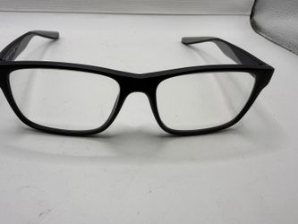 Nike 7101 400 Eyeglasses Frames Black Gray Rectangular 140mm Like New Unisex
