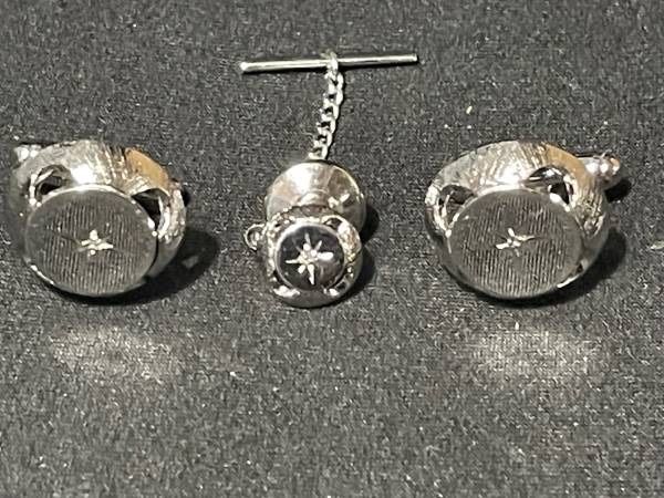 Cufflinks And Tie Tack Set