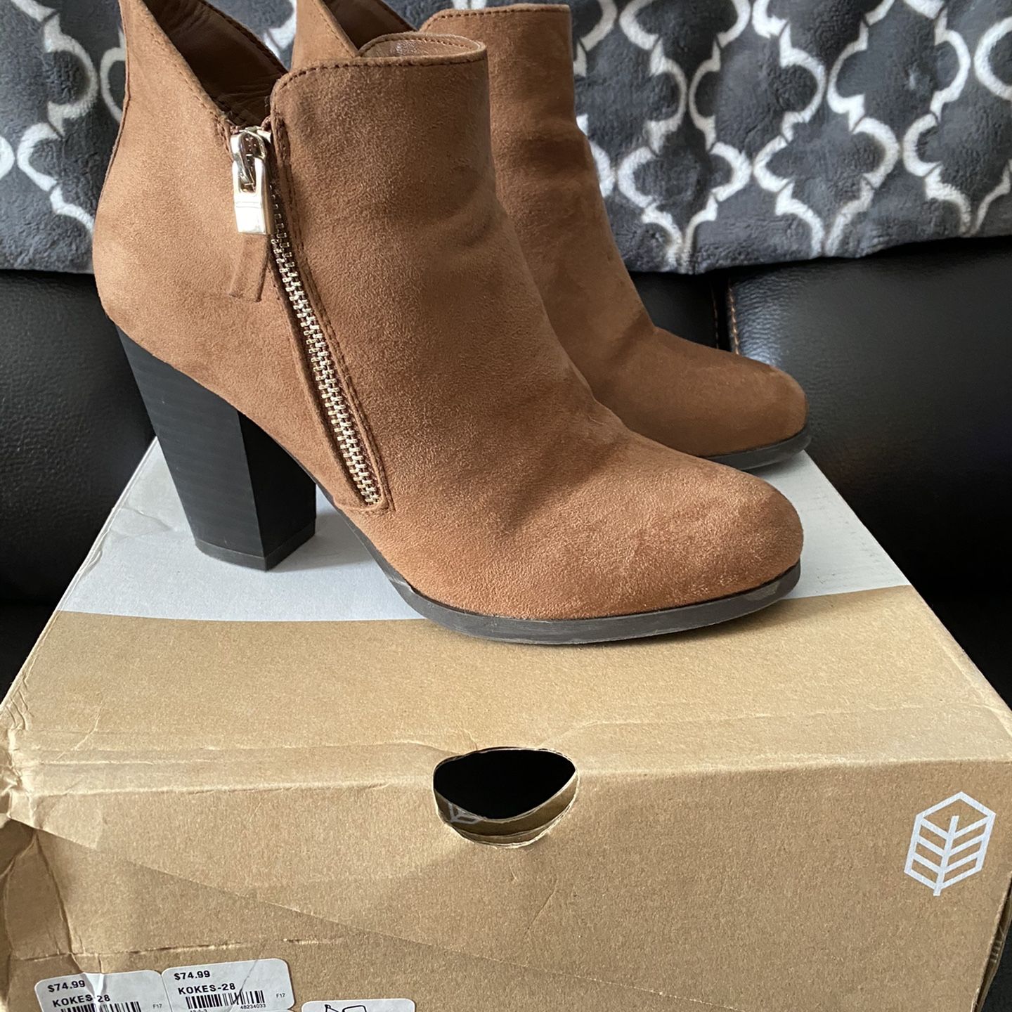 Call It Spring Rust Brown Boots Size 6.5