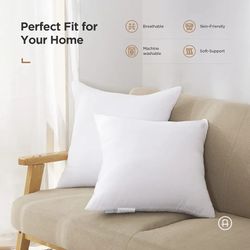 Acanva Decorative Square Throw Pillow Inserts Form Stuffer Cushion Sham Filler, 26x26'', White, 1 Count (Pack of 1)