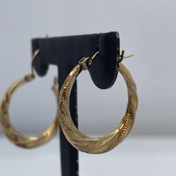14k Gold Earrings.