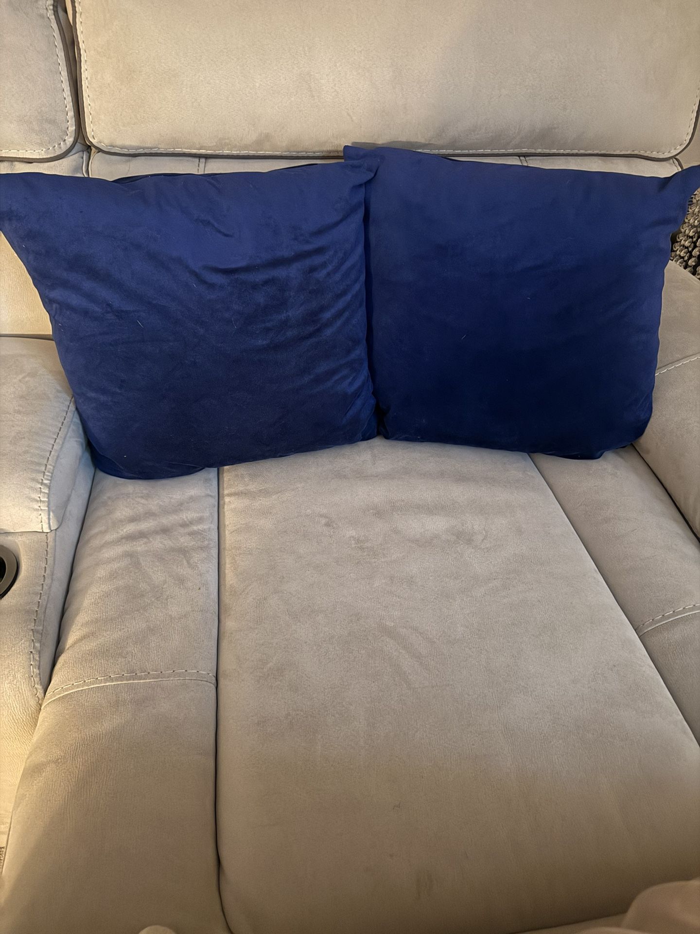 Blue Accent Pillow 