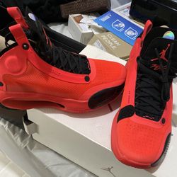 Nike Air Jordan 34 XXXIV Infrared Basketball Shoes AR3240-600