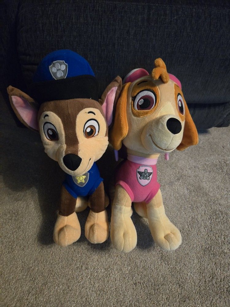 Paw Patrol (Chase & Skye) Stuffed Animals