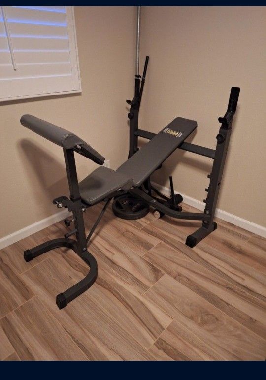 Adjustable Weight Bench And Rack