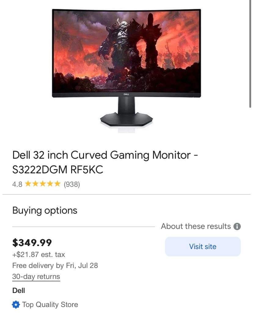 Del 32 “Gaming Monitor 