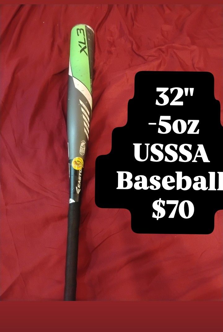 Easton XL3 USSSA Baseball Bat 32" -5oz