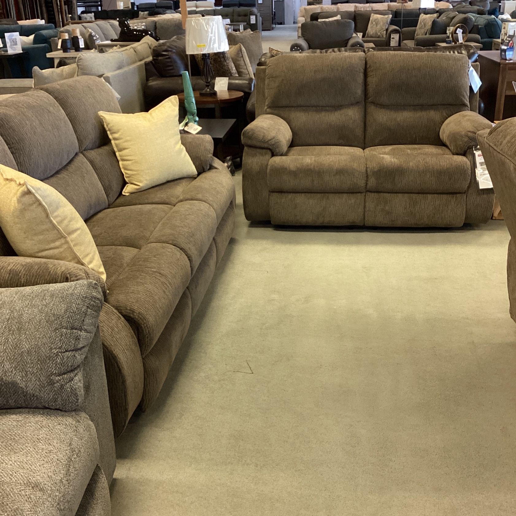 Scranto Reclining Sofa and Loveseat Set