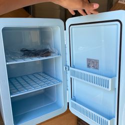 Blue Mini Fridge 