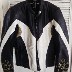 Alpinestars Stella Anouke Leather Jacket. SZ/USA 6 EUR 42