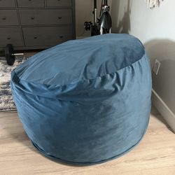 Cozy Teal Blue Bean Bag Chair – Super Soft & Plush