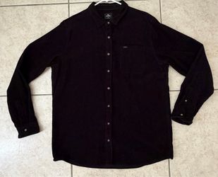 RIP CURL MENS FLANNEL CORDUROY SHIRT 2XL NEW