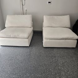 2 Cream Cloud couch 400 or best offer