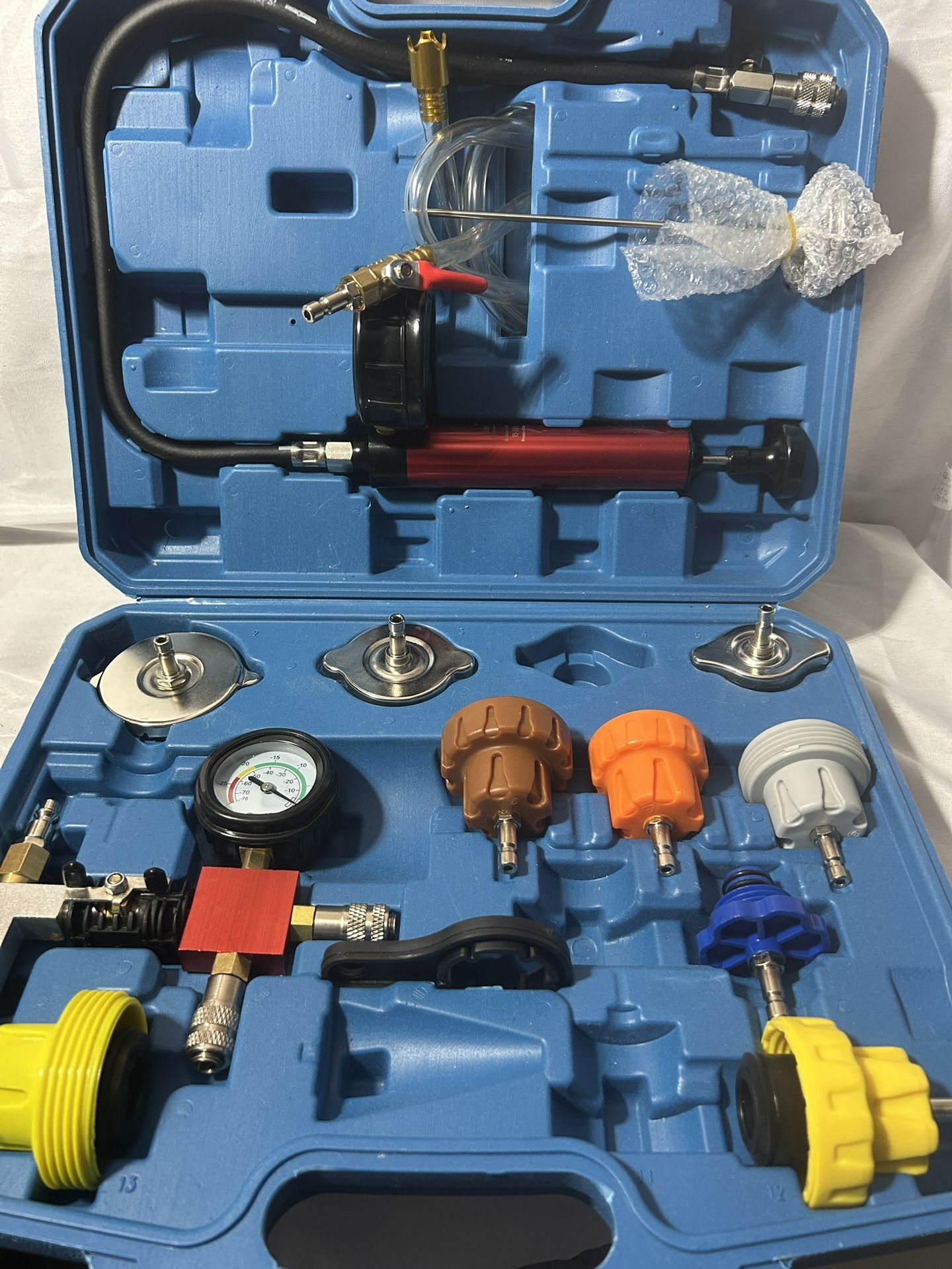 Cooling System Leak Detection Kit 34pcs Universal Radiator Pressure ...