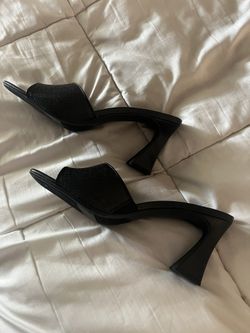 Lauren Conrad Black Sandal Heels, Size 11