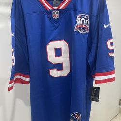 NewYork Giants Malik Nabers stitched jersey size XL