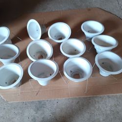 12   6"White Baffles$6 Each And For All Of Them 65.00