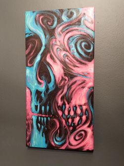 Canvas Skull Art