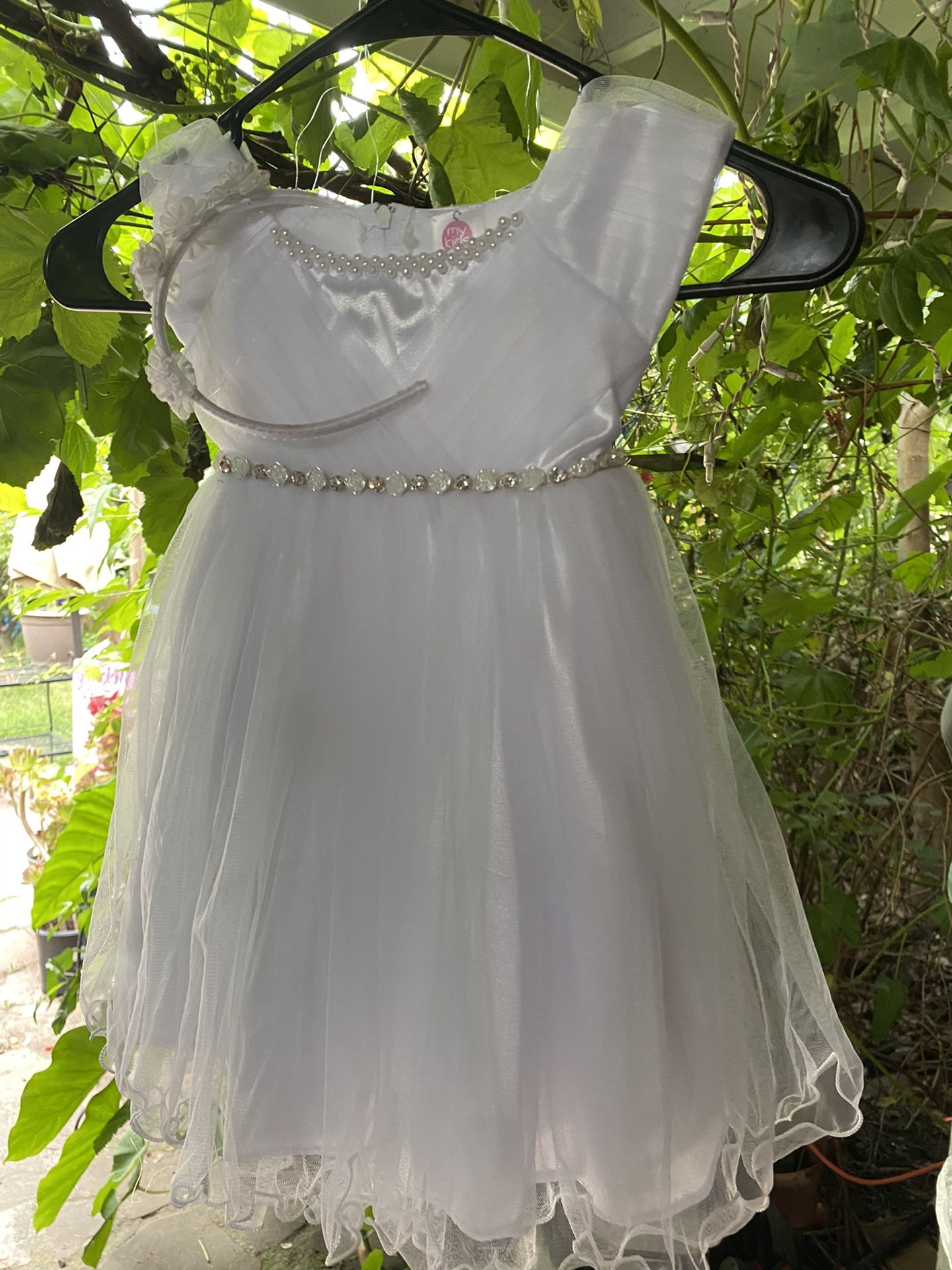 Beautiful baptism dress with shoes