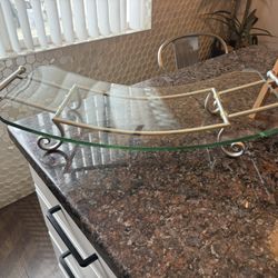 FRUIT BOWL GLASS TRAY LARGE BOWL FRUTERO