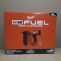 Milwaukee M18 FUEL 18V Cordless 18 Gauge Brad Nailer.   Brand NEW.  Tool Only. 