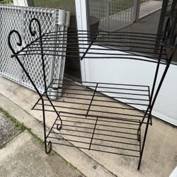 Metal Plant Stand Selling As Is Top Is Slightly Bent