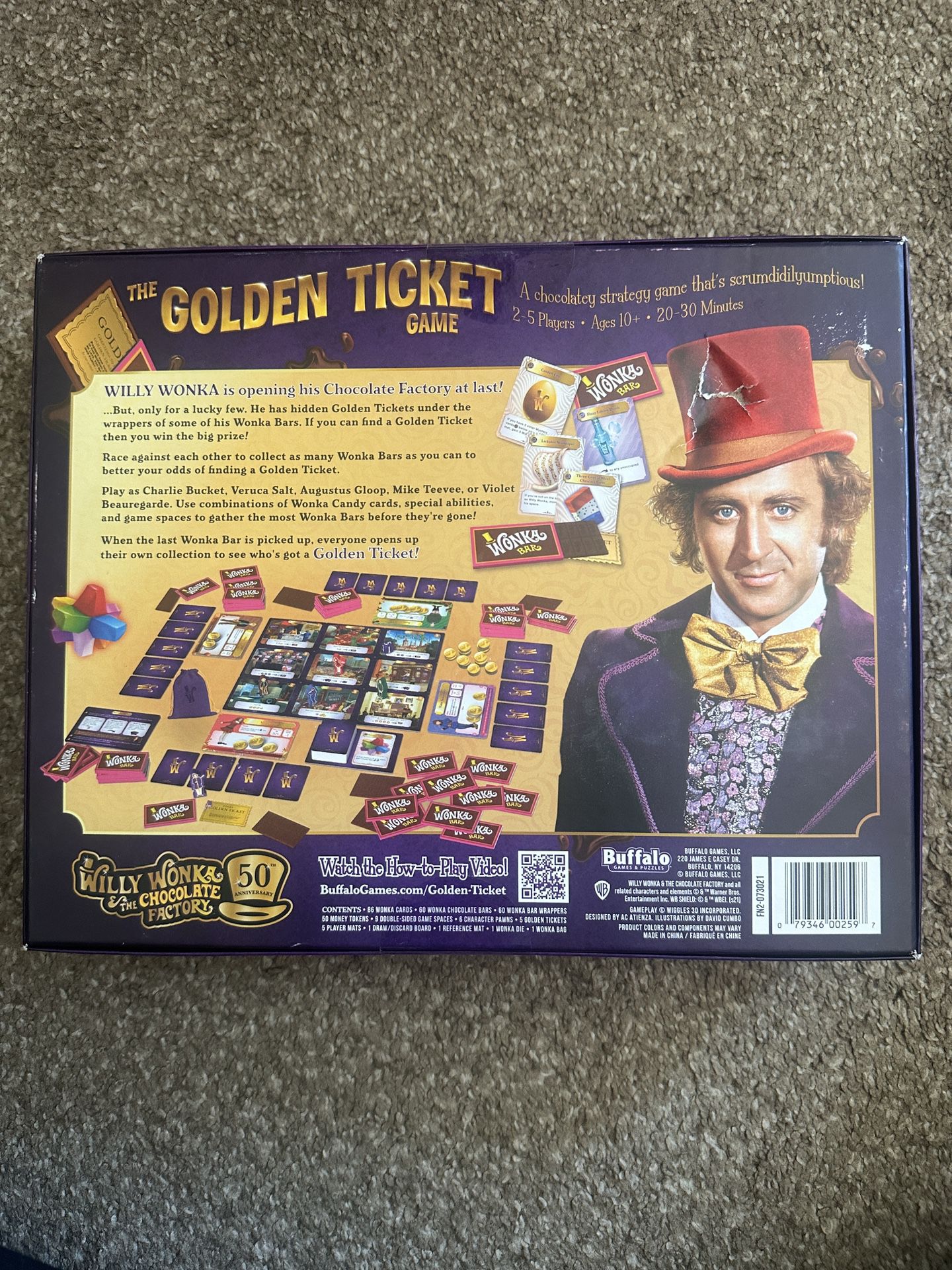 The Golden Ticket Board Game Wonka New Sealed 