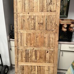 Rustic Worm Wood Farm House Table and 8 Chairs