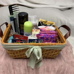 Bathroom basket for wedding guests