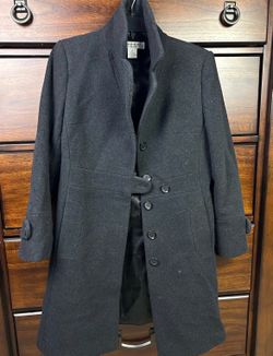 Preston & York Petites Women's 4P Black Wool Coat Lined Jacket