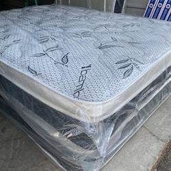 BRAND NEW MATTRESSES 12” inches thick pillow top or and memory  foam / PRICES START AT $159 TO $350  