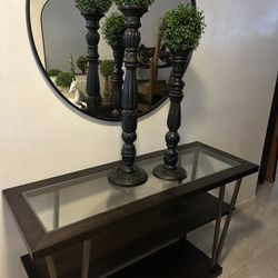 Hammary Console Table & Mirror Set