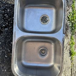 Double Stainless Steel Sink