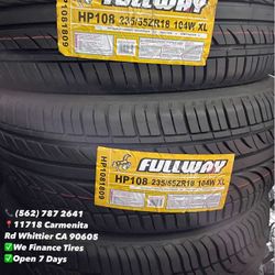 235/55/18 FULLWAY Set of Tires Installed and Balanced Set de Llantas Nuevas Instaladas y Balanceadas