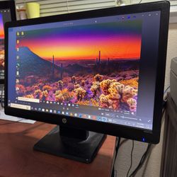 Hp 20 In Computer Monitor W/ Speakers 