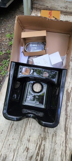 Hair wash salon sink with all the accessories