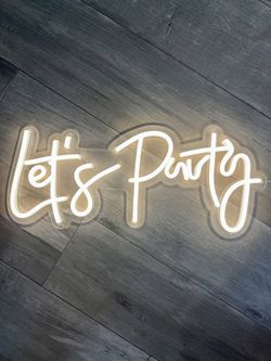Lets Party LED Neon Sign for Wall Decor, 23x10" 